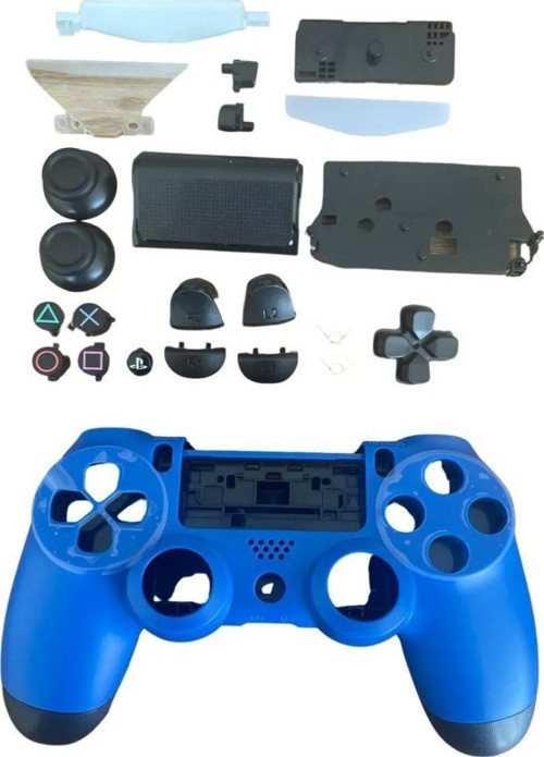 Playstation 4 Uyumlu Kasa Joystick V1 Full Kasa Tuş Takımı Mavi