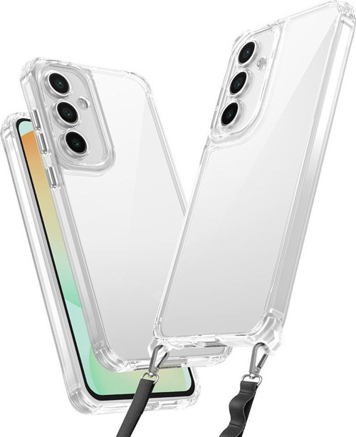 Samsung Galaxy A55 Kılıf Airbagli Takılabilir Askı Aparatlı Zore Snap Silikon Kapak