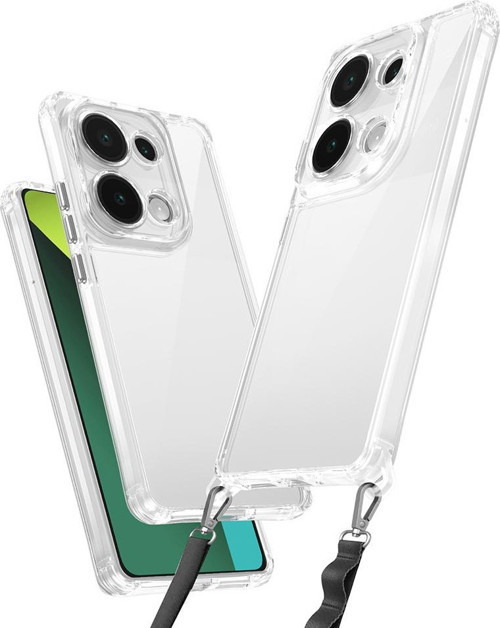 Xiaomi Redmi Note 13 Pro 4G Kılıf Airbagli Takılabilir Askı Aparatlı Zore Snap Silikon Kapak