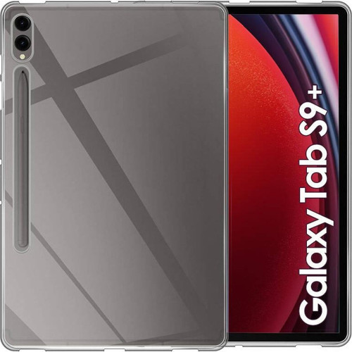 Samsung Galaxy Tab S9+ SM-X810 Kılıf Şeffaf Yumuşak Süper Lüx Esnek Renksiz Silikon Kapak