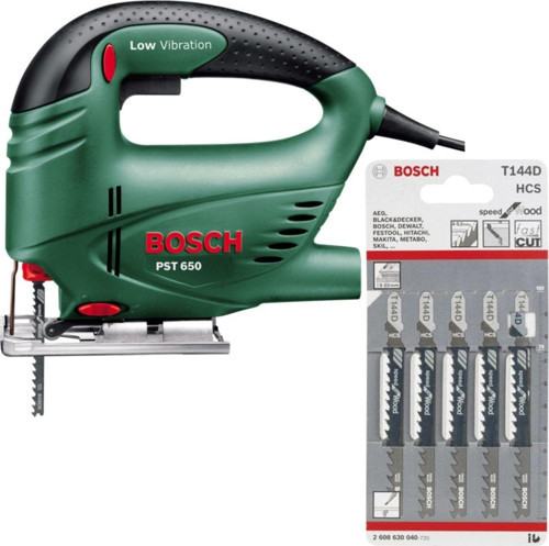 Pst 650 Compact 500 Watt Dekupaj Testere Makinesı Dekopaj + 5 Adet T144D Ahşap Testere Bıçağı