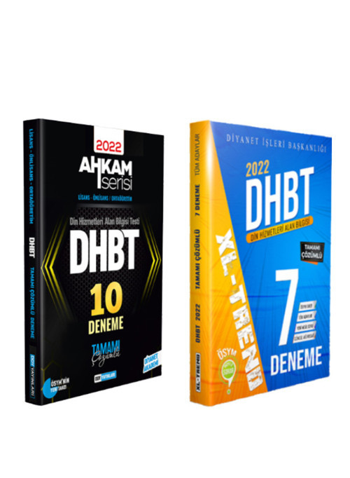Ddy Yayınları 2024 Dhbt Tüm Adaylar 2'Li Deneme Seti