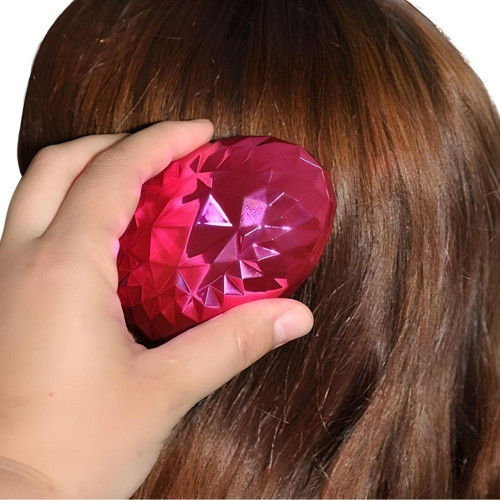 Neon Pembe Düzleştirici Tarak Geniş Aralıklı Her Saç Tipine Uygun Fırçalı Saç Düzleştirici
