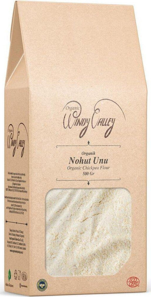Organik Glutensiz Nohut Unu Ecocert Sertifikalı Yerli Ürün 500 Gr