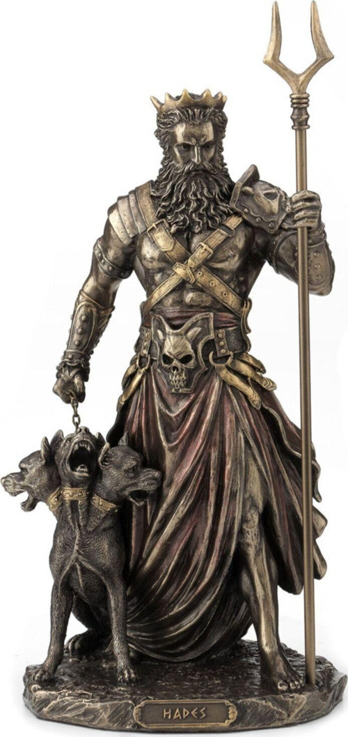 Hades 13,5*11*27 Cm Yunan Mitolojisi Biblo Dekoratif Hediyelik Ev Ofis Aksesuarı