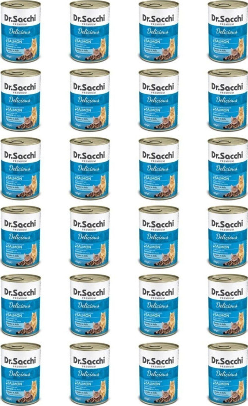 Konserve Kedi Somonlu 400Gr X 24 Adet
