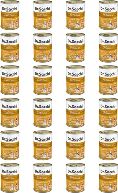 Konserve Köpek Tavuklu Hindili 400Gr X 24 Adet