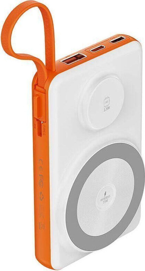 Thestorex Ekranlı Powerbank Akıllı Saat Kablosuz Şarj Özellikli Wi-P007 10000Mah 22.5W Gextr 6