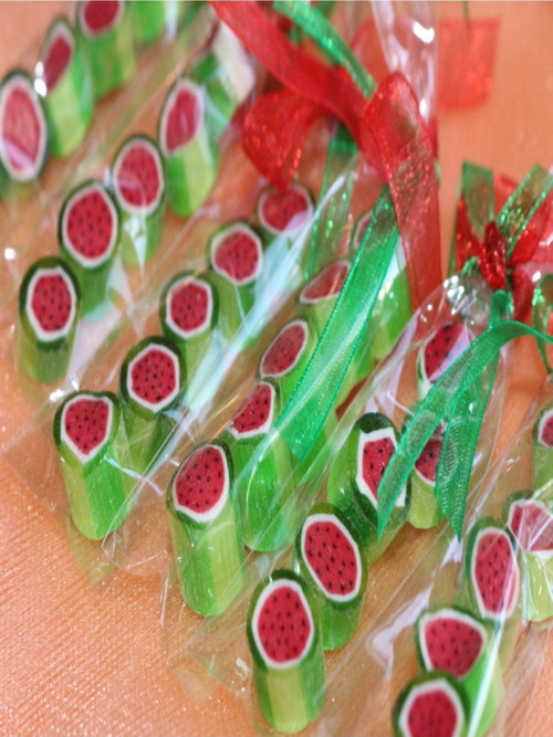 Karpuz Desenli Parmak Lolly Candy 12 Adet
