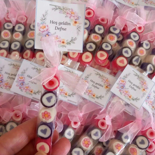 Kız Bebek Babyshower, Mevlit,Doğum Günü, Düğün, Nişan Şekeri 50 Adet