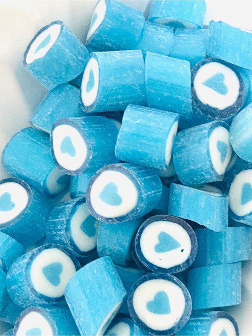 Mavi Kalp Desenli Lolly Akide Şeker 100 Gr