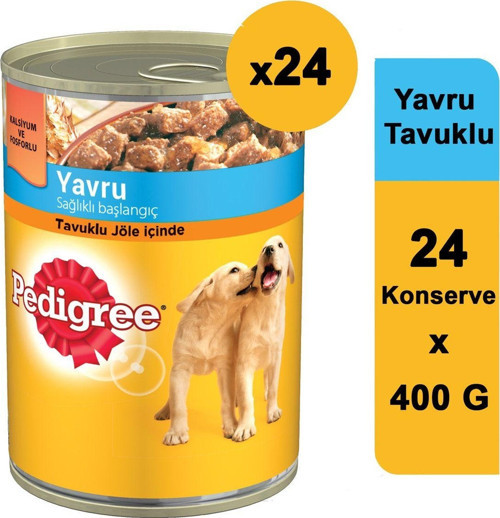 Tavuklu Konserve Yavru Köpek Maması 24 X 400 G