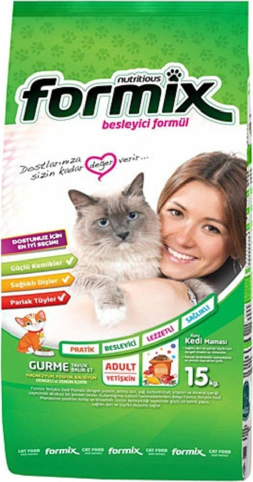 Formix Gurme Tavuklu Ve Balıklı Yetişkin Kedi Maması 15 Kg