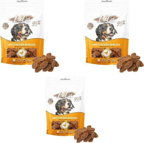 Mini Tavuk Burger Tahılsız Köpek Ödülü 80 Gr X 3 Adet