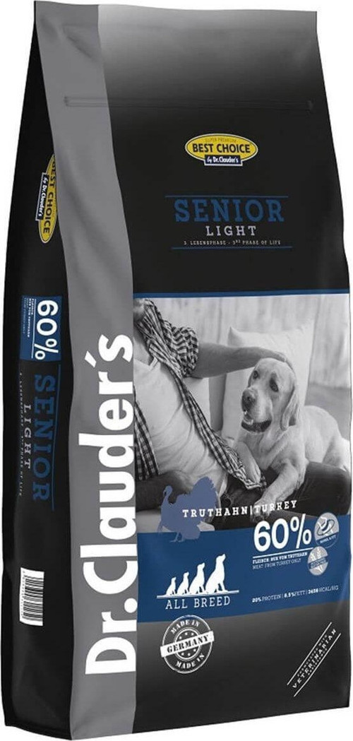 Dr.Clauders Glutensiz Light Yaşlı Köpek Maması 12,5 Kg