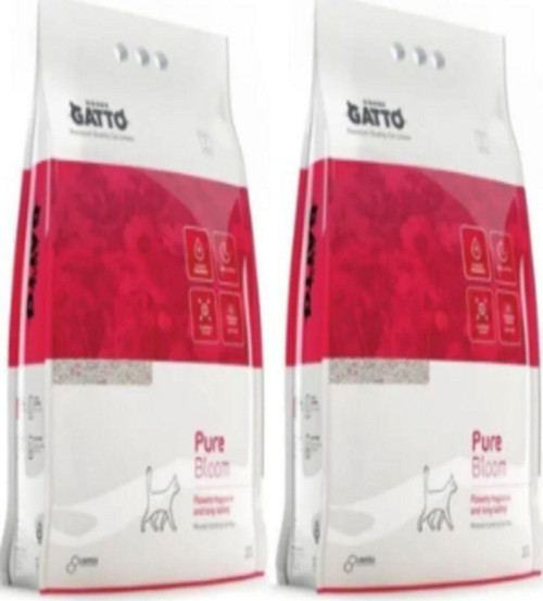 2'Li 10 Lt Çiçek Kokulu Bentonite Ince Kedi Kumu