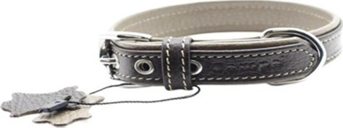 Yumuşak Dokulu Gerçek Deri Flatiron Köpek Boyun Tasması Kahverengi Toprak 2,5X47 Cm