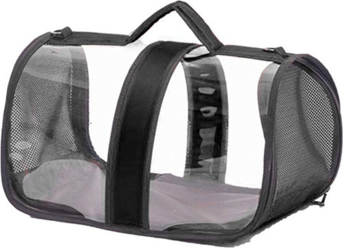 Flybag Kedi Köpek Şeffaf Taşıma Çantası, Siyah 25X26X44Cm