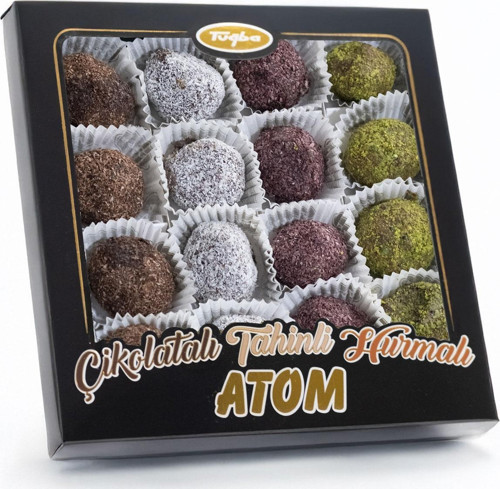 ÇİKOLATALI-TAHİN DOLGULU İNCİRLİ HURMA TOPLARI 265 GR