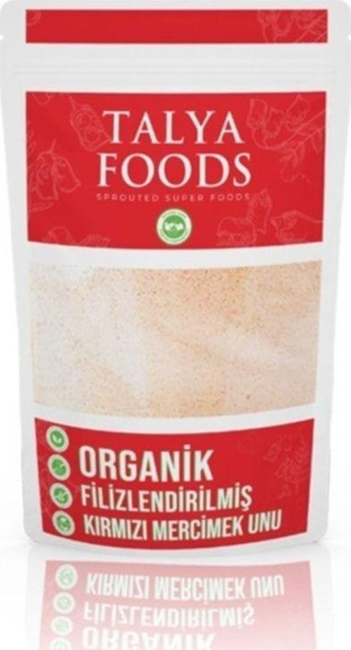 Organik Filizlendirilmiş Kırmızı Mercimek Unu 500G