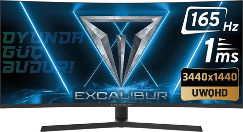 Excalibur M.e34wqhd-g 34" 165hz 1ms ( Hdmı+display) Freesync 2k Wqhd Curved Monitör