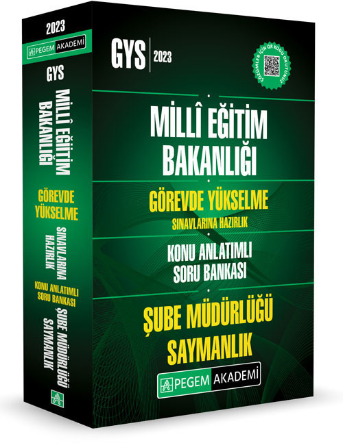 2023 MEB Görevde Yükselme Sınavlarına Hazırlık Konu Anlatımlı Soru Bankası ŞUBE MÜDÜRLÜĞÜ-SAYMANLIK