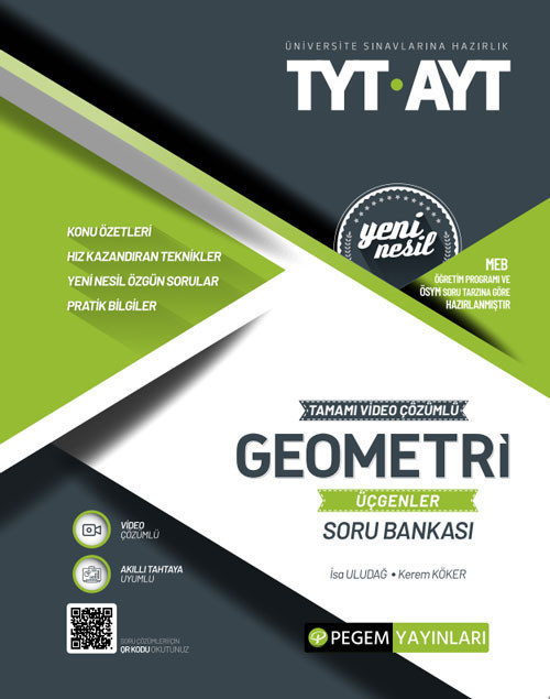 TYT-AYT Tamamı Çözümlü Geometri (Üçgenler) Soru Bankası