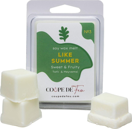 No.3 Like Summer Buhurdanlık Mumu Koku Barı Soy Wax Melt 72Gr