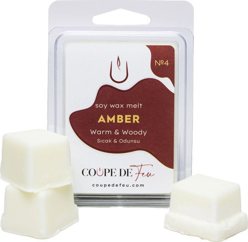 No.4 Amber Buhurdanlık Mumu Koku Barı Soy Wax Melt 72Gr