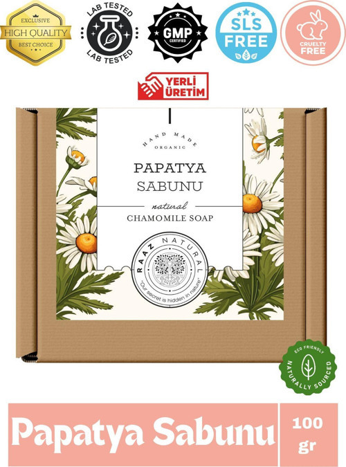 Doğal Papatya Sabunu El Yapımı Nemlendirici, Cilt Temizleme 100 Gram