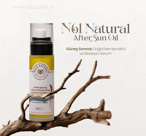 N61 Güneş Sonrası Doğal Nemlendirici Ve Besleyici Serum Natural After Sun Oil 100 Ml