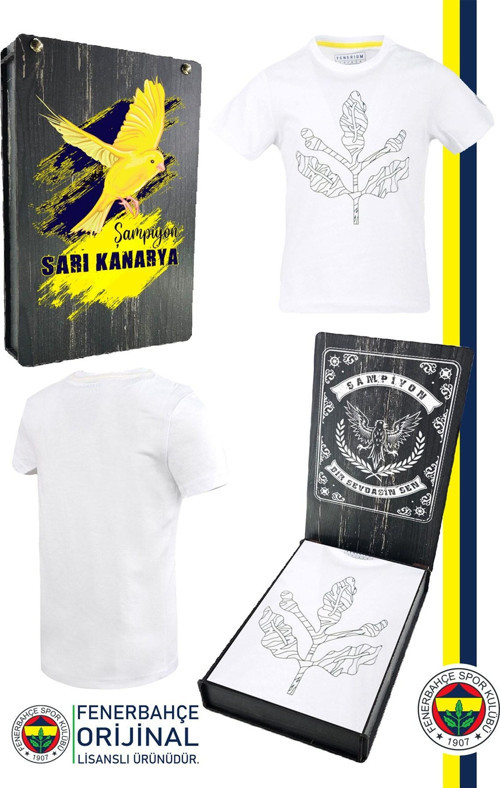 Orijinal Palamut Logo Sıfır Yaka Çocuk T-Shirt Hediyelik Ahşap Kutulu