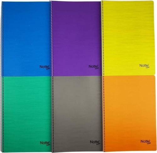 Spiralli Plastik Kapak A4 Pastel 80 Kareli
