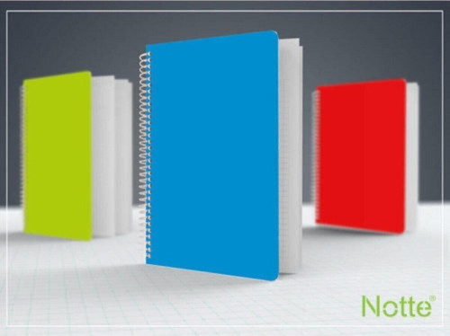 Spiralli Plastik Kapak 80 Yaprak Çizgili A4 Defter