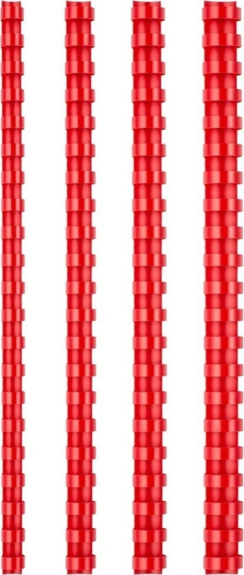 Plastik Spiral 6 Mm Kırmızı 100'Lü Kutu