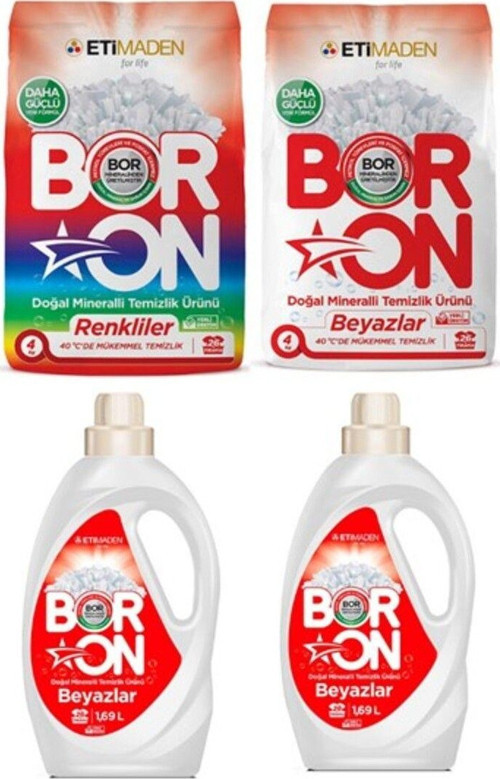 Doğal Mineralli Toz Temizlik Ürünü Renkliler + Beyazlar + Sıvı Temizlik Ürünü Beyazlar X2