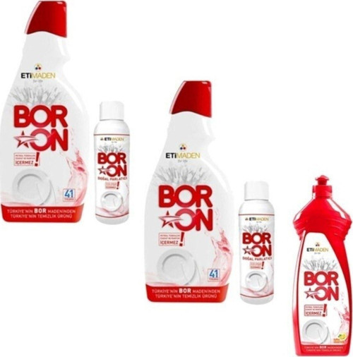 Jel Bulaşık Makinesi 2X820 Ml + 110 Ml Doğal Parlatıcı + Sıvı Elde Bulaşık 650 Ml