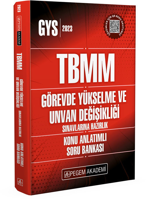 2023 TBMM Görevde Yükselme ve Unvan Değişikliği Konu Anlatımlı Soru Bankası