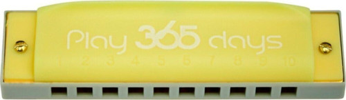 P365Hdc-Pmustard Sarı Renk Özel Kutulu 10 Delik Mızıka Chromatic Harmonika