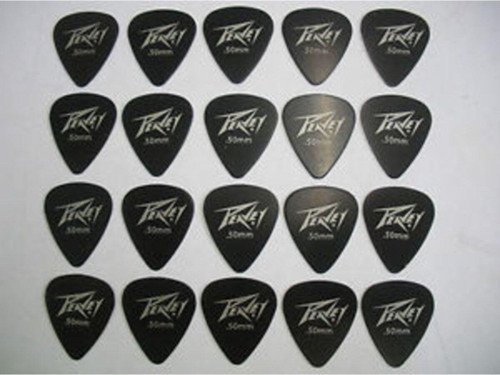 20 Adet Profesyonel 0.50 Mm Gitar Penası 20 Adet Siyah