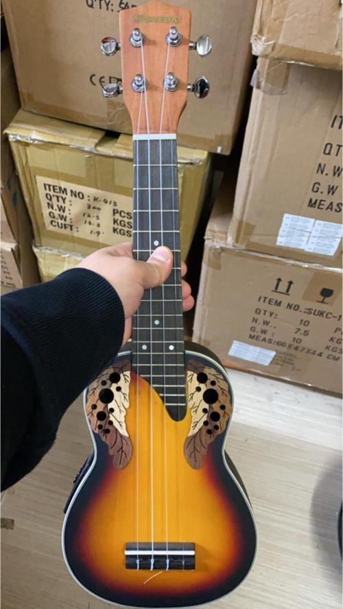 Sruk-1E Sb Soprano Boy Oveşın Fiber Kasa Elektro Ukulele Seti