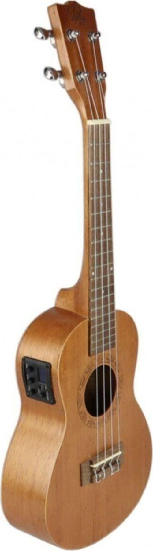 Pk-24Eq Concert Boy Elektro Ukulele-Maun Ağacı-Kılıf-Pena Dahil