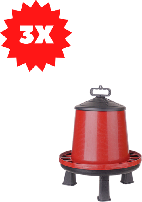 Tavuk Yemliği Ayaklı 5 Kg Askılı EKO 3 Adet