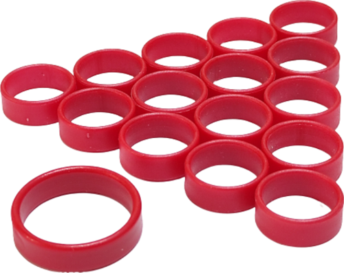 Tavuk Halkası-Künyesi 24 mm 10 Lu Pk.KIRMIZI