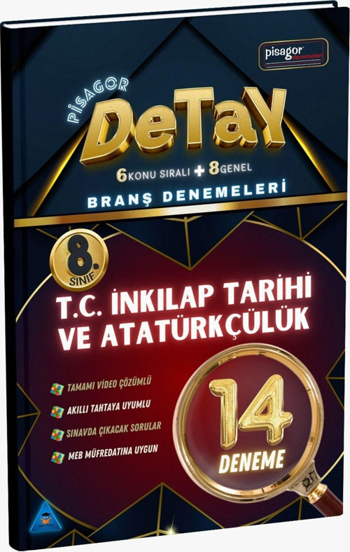 8. Sınıf Detay 14'lü İnkılap Tarihi ve Atatürkçülük Branş Denemeleri