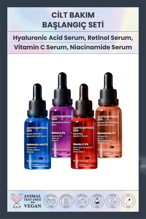 Tüm Cilt Tipleri Temel Serum Başlangıç Seti