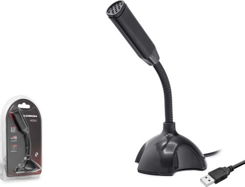 HDX2751 90cm USB Kablolu Masaüstü Bilgisayar Mikrofonu - Siyah