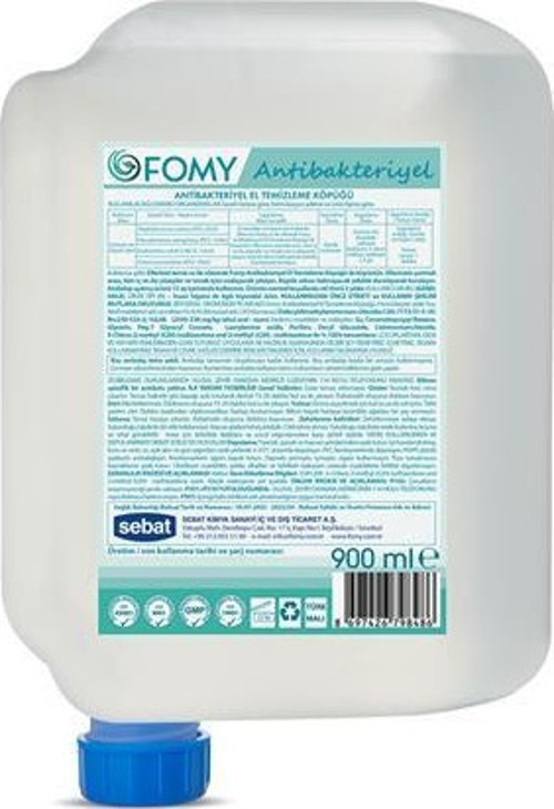 Antibakteriyel Köpük Sabun Kartuş Güvenli Derinlemesine Temizlik, Uzun Süreli Hijyen 900ml