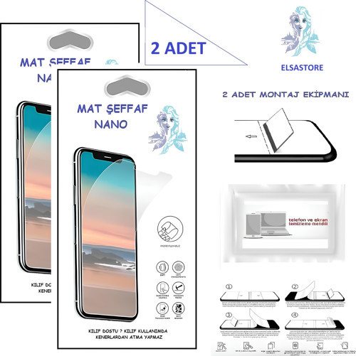 Apple iPhone 15 PRO Nano Ekran Koruyucu 2 Adet Ultra İNCE Esnek MAT Şeffaf