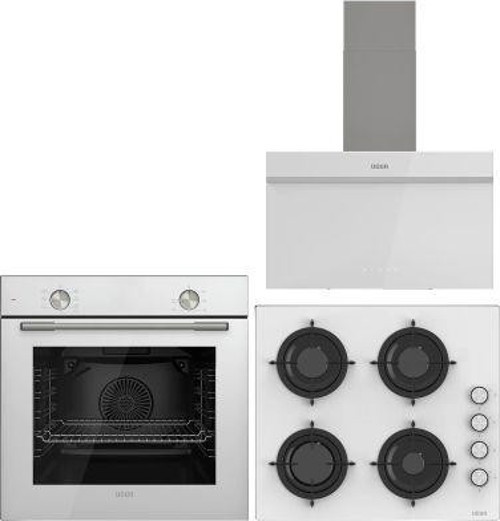 BEYAZ ANKASTRE SET(UAD 6011 BA3DHD + UAF 608 BCPET + UAO 6040W0 BCY)
